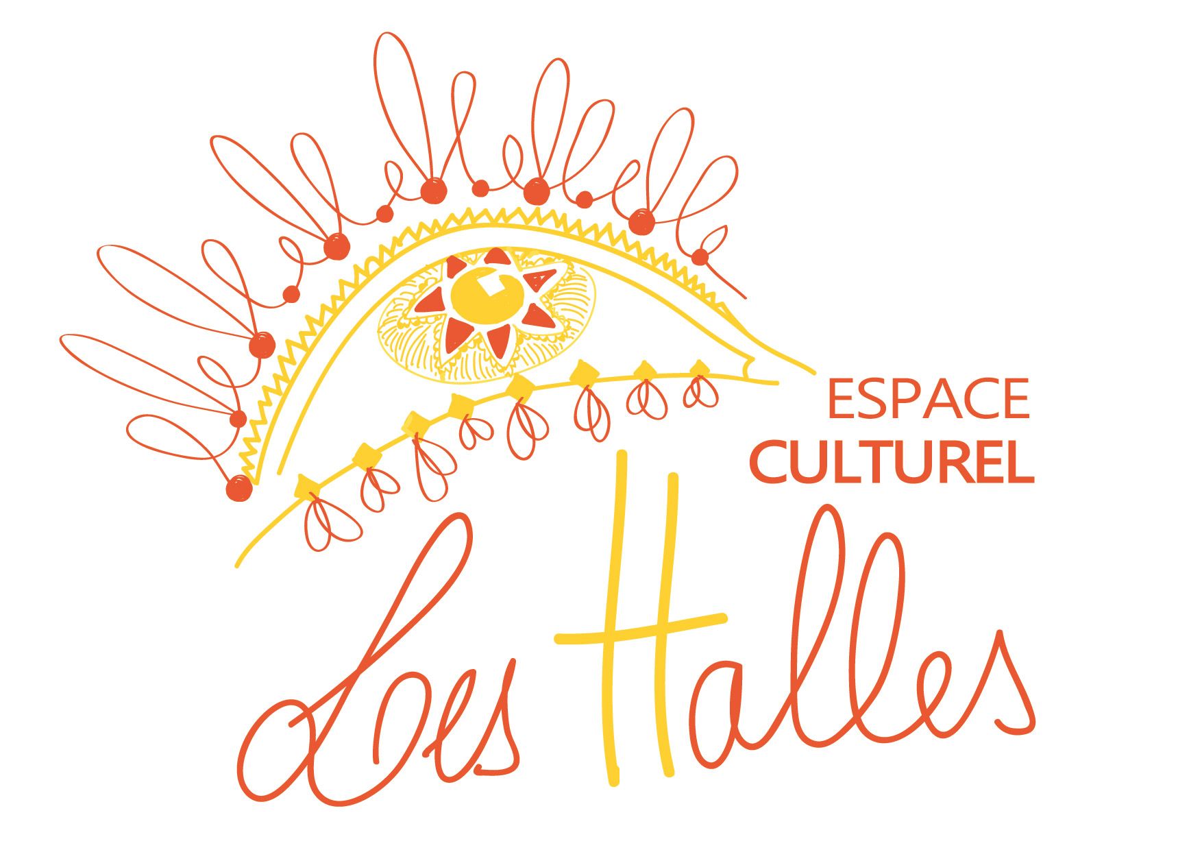 Logo HALLES blanc
