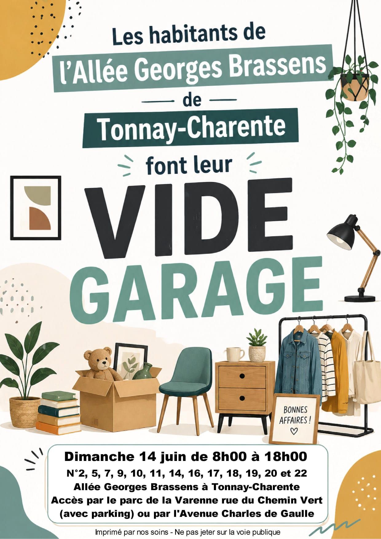 Brocante Allee Georges Brassens